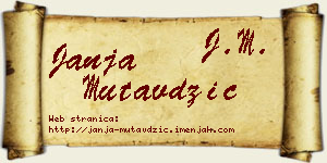 Janja Mutavdžić vizit kartica